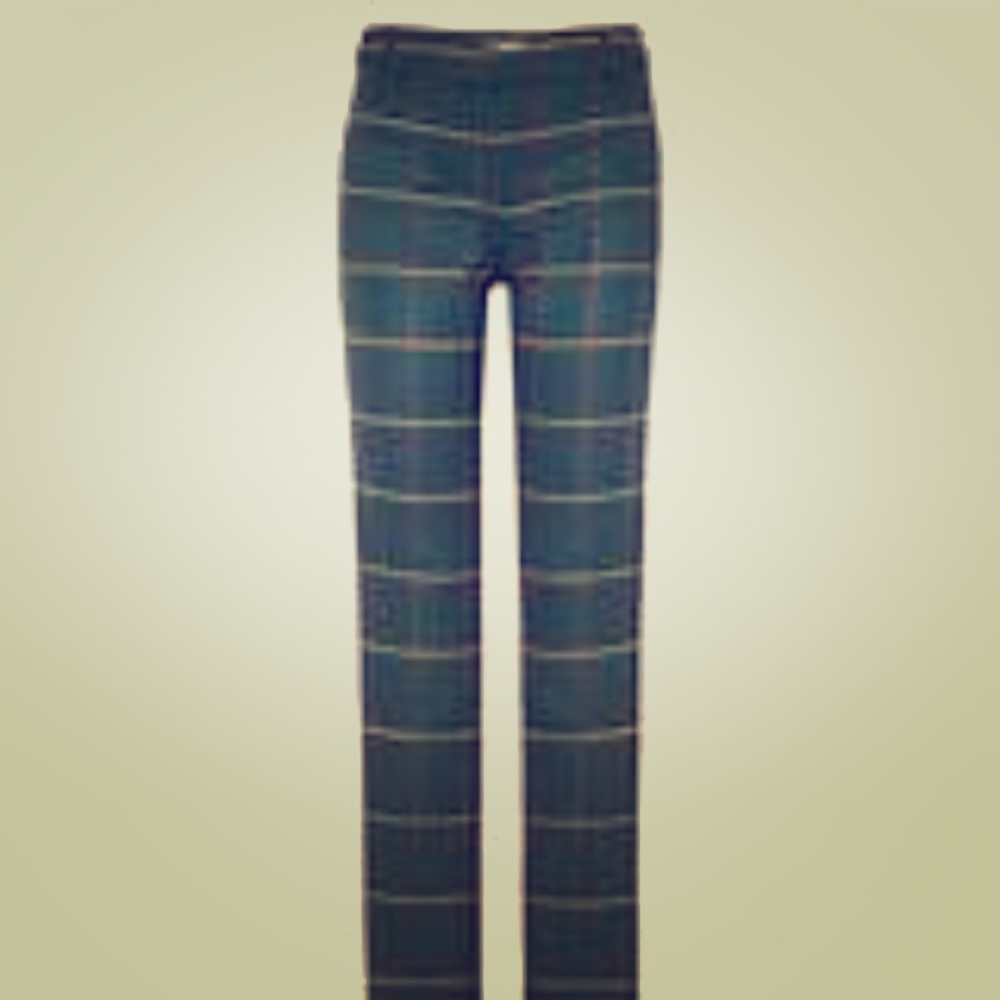 Anime Bing Green Plaid Trousers
